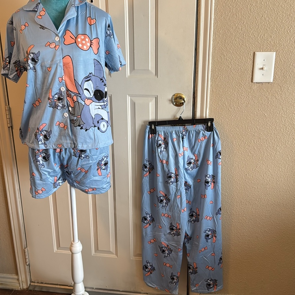 Me Too Blue Pajama Set Intimates & Sleepwear